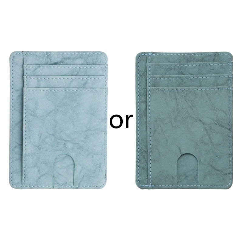 RFID Blocking Wallet Business Card Cover for Case Super Thin Men Leather Credit Card Holder